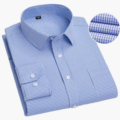 Chemise habillée à rayures pour homme - Élégance professionnelle et style moderne