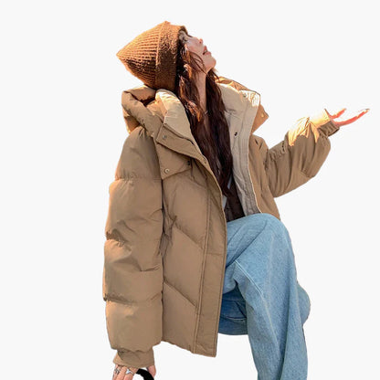 Chaqueta acolchada casual para mujer estilo acogedor invierno
