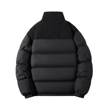 Thick puffer jacket casual urban style for men
