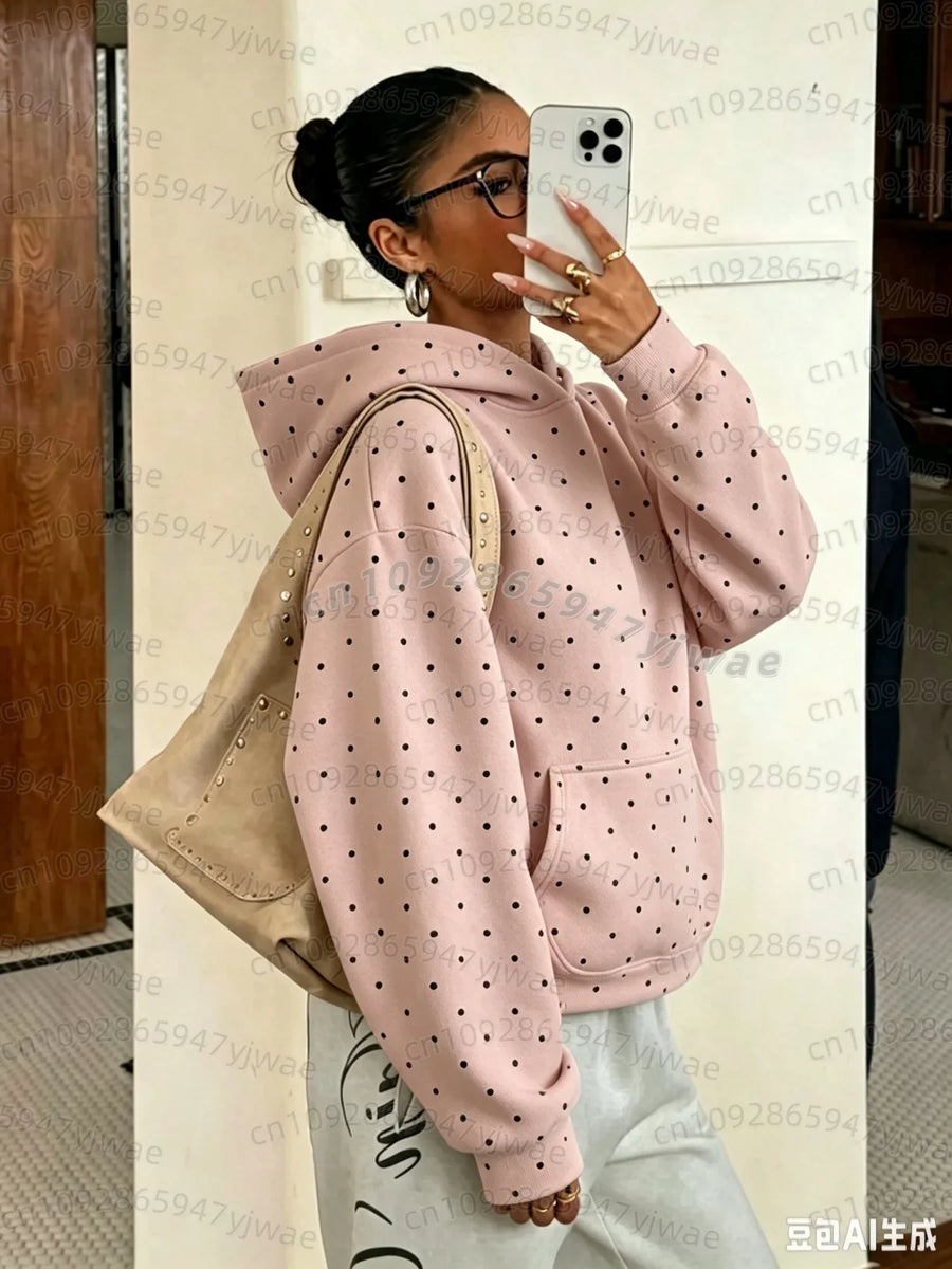 Sweat à Capuche Femme Camouflage Kaki Poche Kangourou