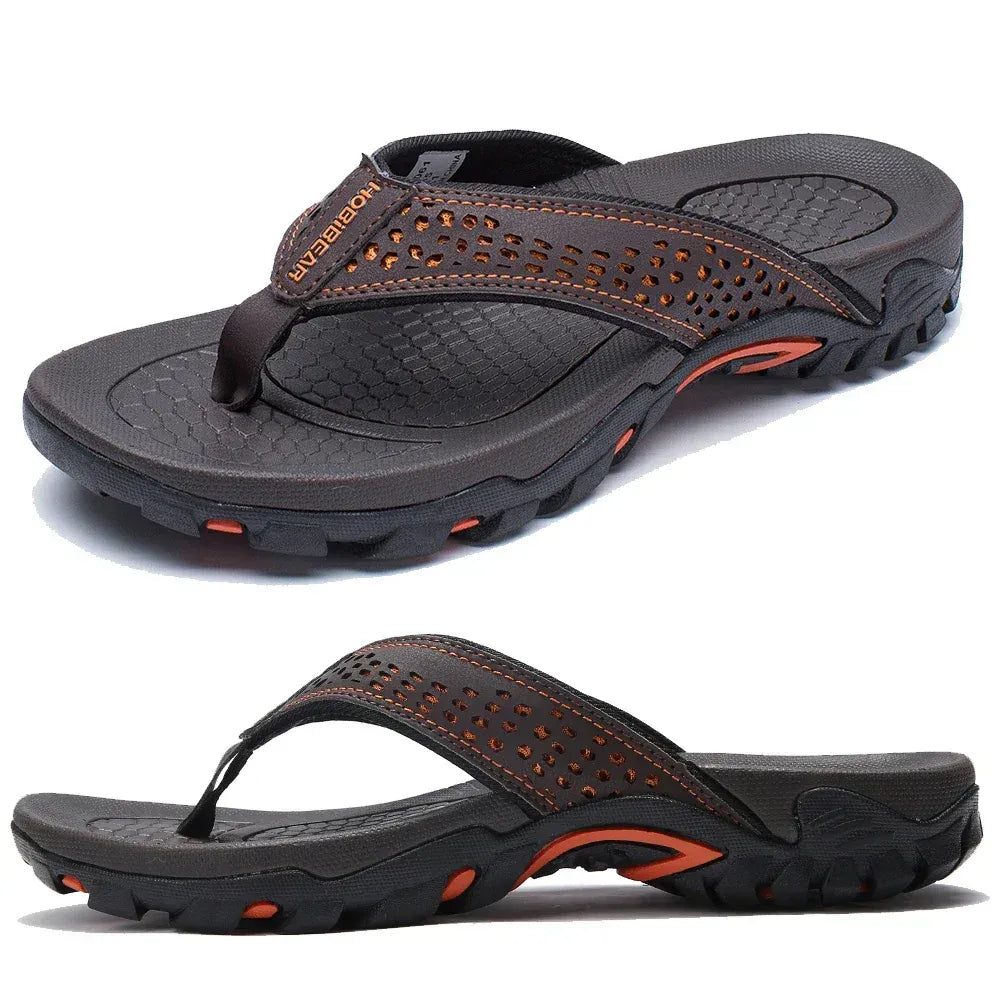 Tongs de sport homme avec soutien de la voûte plantaire – Sandales confort pour marche, plage et activités extérieures