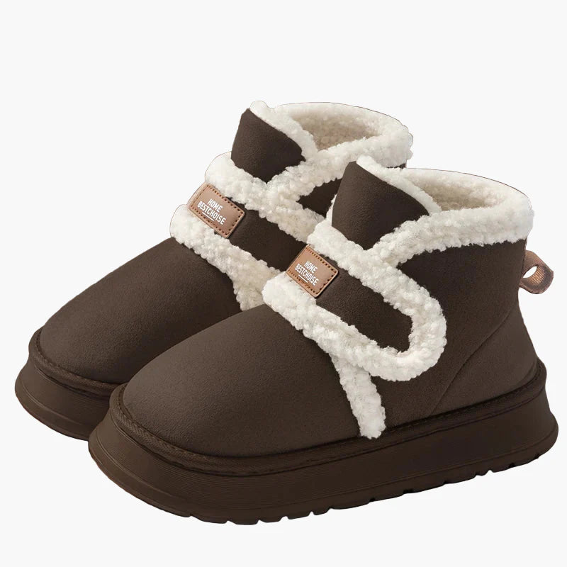 Zapatillas botines de interior cálidas para mujeres, estilo acogedor y comodidad diaria