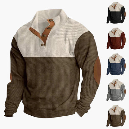 Casual button-up sweater for men – Stylish and comfortable urban fashion