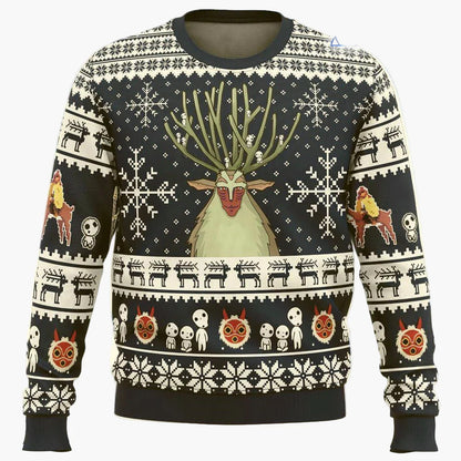 Herren Weihnachts-Pullover im Ugly-Sweater-Stil Jägermeister, originelles Fest- und Geschenkartikel