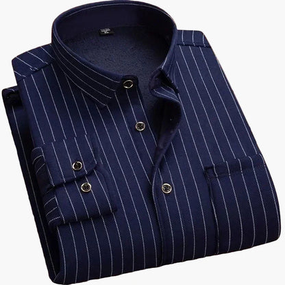 Camisa de cuadros casual para hombre, estilo clásico elegante, ideal para un look diario o profesional
