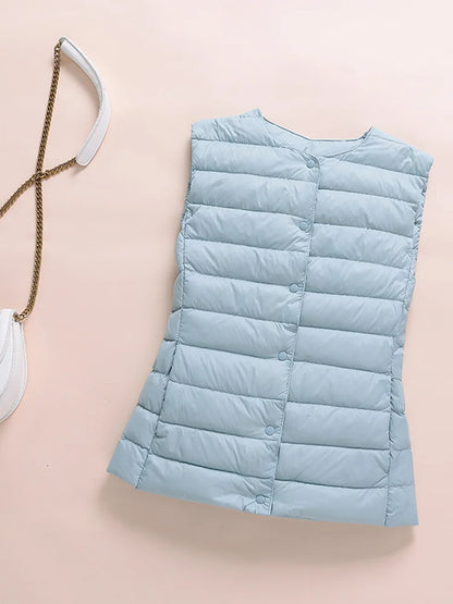Kim – Gilet Ultraléger en Duvet pour Femme