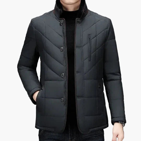 Elegante gewatteerde jas voor heren, moderne stijl, ideaal voor de winter en informele gelegenheden