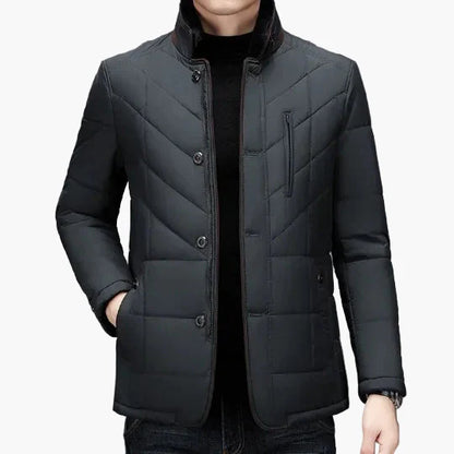 Elegante gewatteerde jas voor heren, moderne stijl, ideaal voor de winter en informele gelegenheden