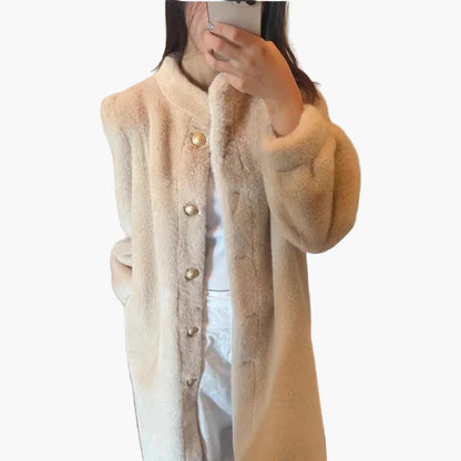 Elegante Dames Winterjas Klassieke Stijl voor Uitgaan en Dagelijks Gebruik