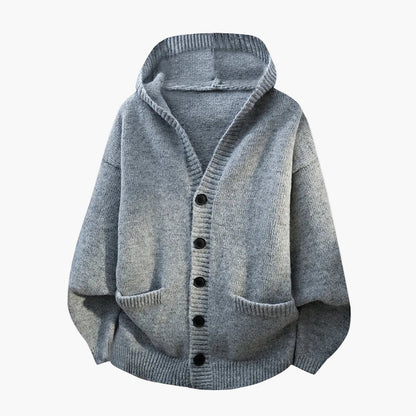 Herenvest met capuchon in casual stijl voor herfst en winter