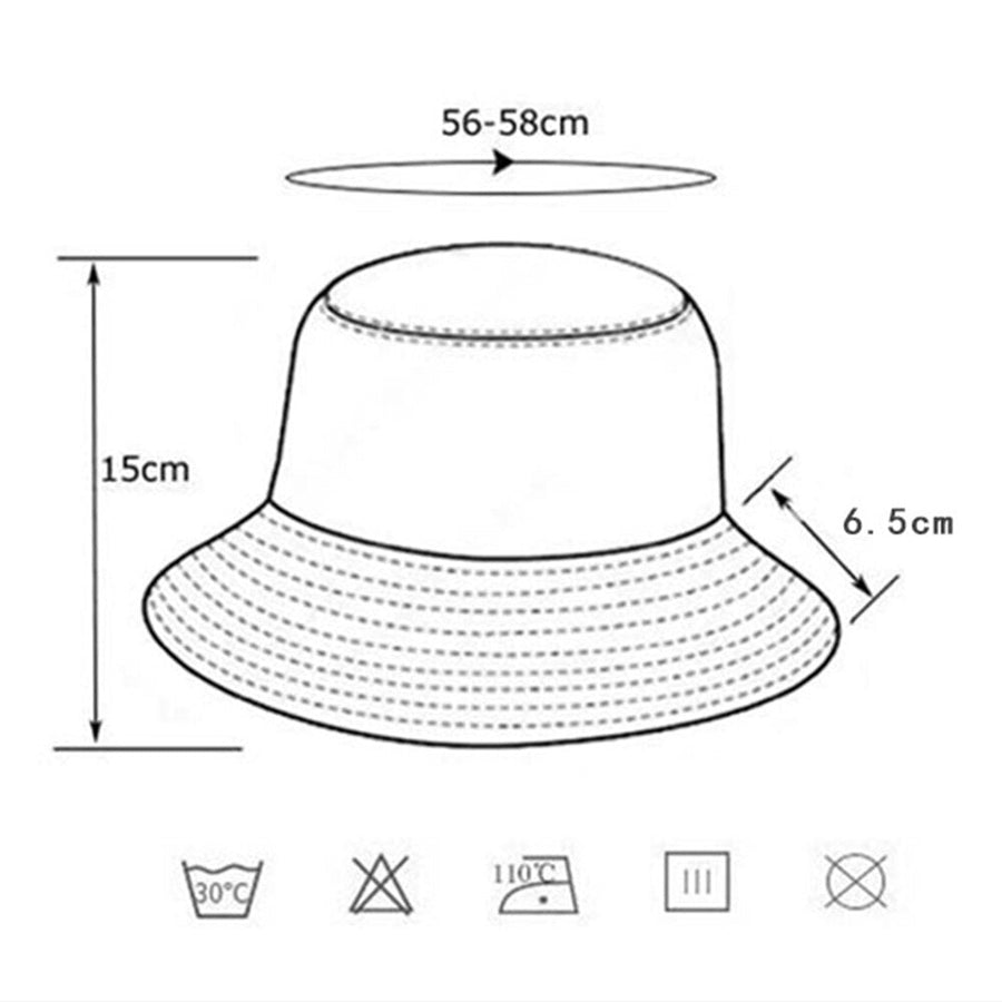 Soft Two-Tone Plush-Style Bucket Hat, Brown and Beige