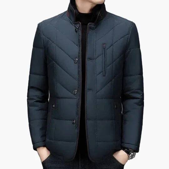 Elegante gewatteerde jas voor heren, moderne stijl, ideaal voor de winter en informele gelegenheden