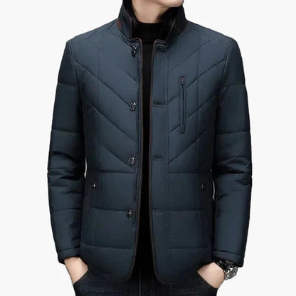 Elegante gewatteerde jas voor heren, moderne stijl, ideaal voor de winter en informele gelegenheden