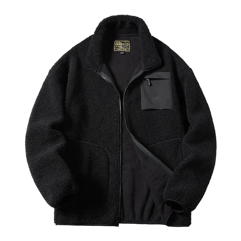 Veste Polaire Décontractée Unisexe Style Urbain pour Hommes et Femmes
