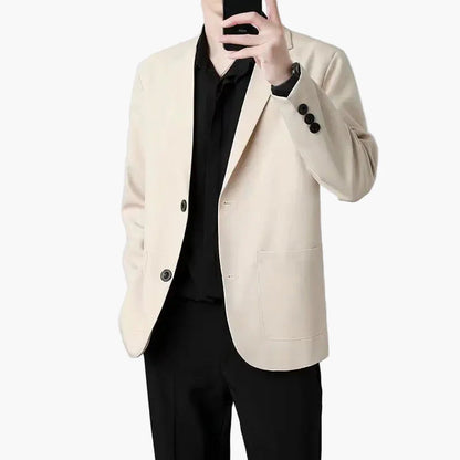 Avslappnad och elegant herrblazer i urban stil