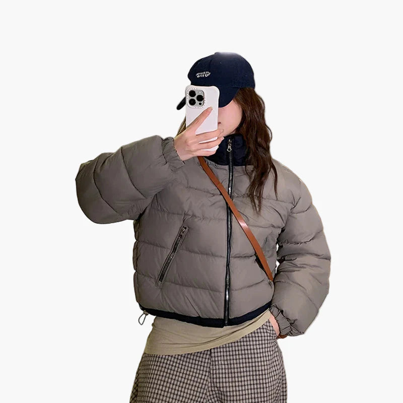 Chaqueta acolchada casual para mujer, estilo urbano, ideal para el invierno y actividades al aire libre