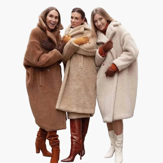 Manteau d'hiver style surdimensionné pour femmes - Élégance urbaine et confort chaleureux