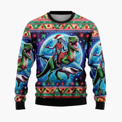 Kersttrui voor heren in feestelijke stedelijke stijl met hiphop Kerstman – Ideaal voor avonden en feesten