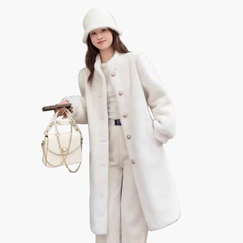 Elegante Dames Winterjas Klassieke Stijl voor Uitgaan en Dagelijks Gebruik