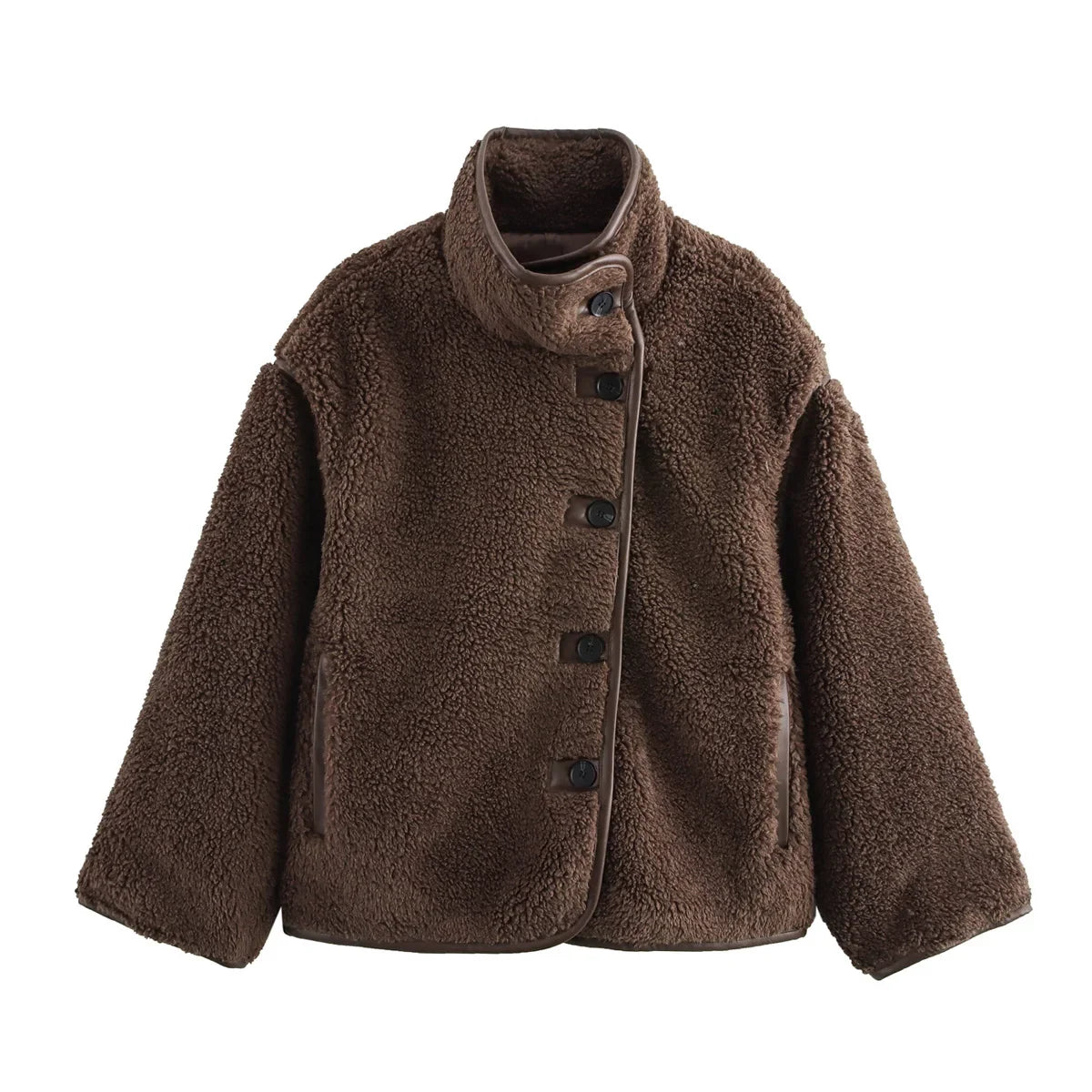 Chaqueta Sobredimensionada para Mujer Estilo Urbano Elegante para Otoño e Invierno