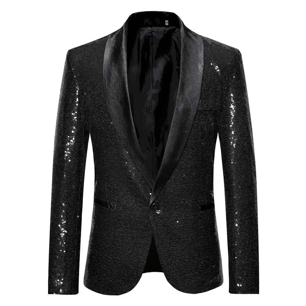 Elliott – Blazer Homme avec Paillettes pour Fête et Scène