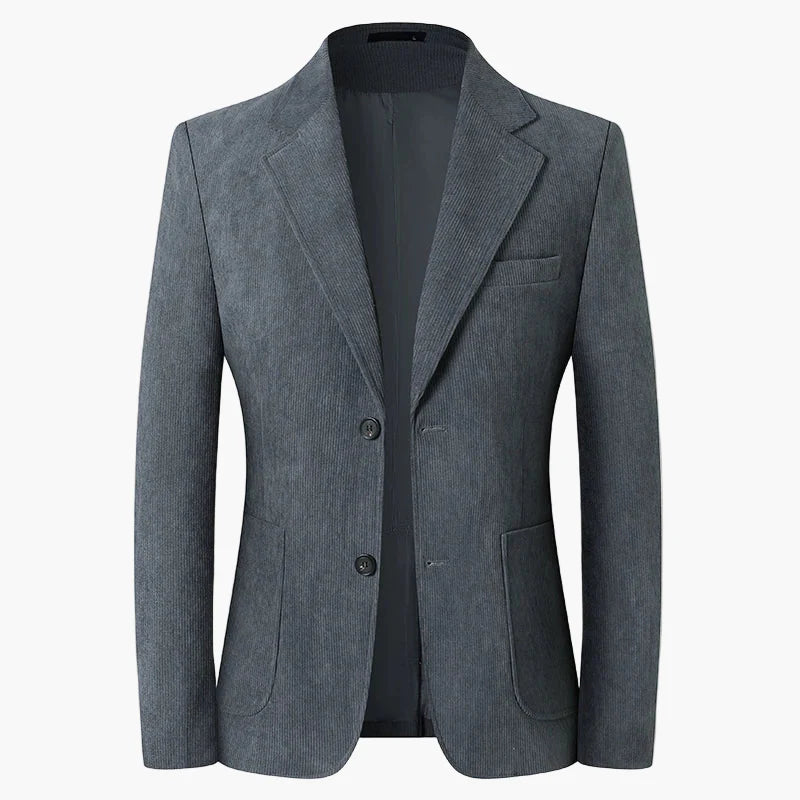 Avslappnad herrblazer med klassisk elegans för affärer och fritid