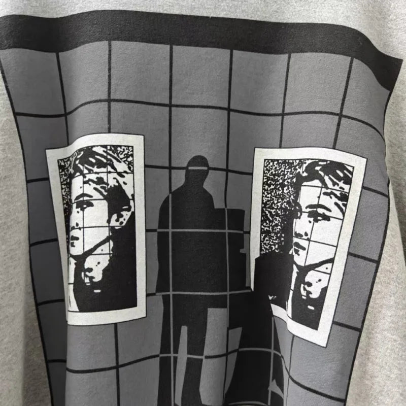 Unisex crew-neck sweatshirt with a graphic design, available in several colors and sizes