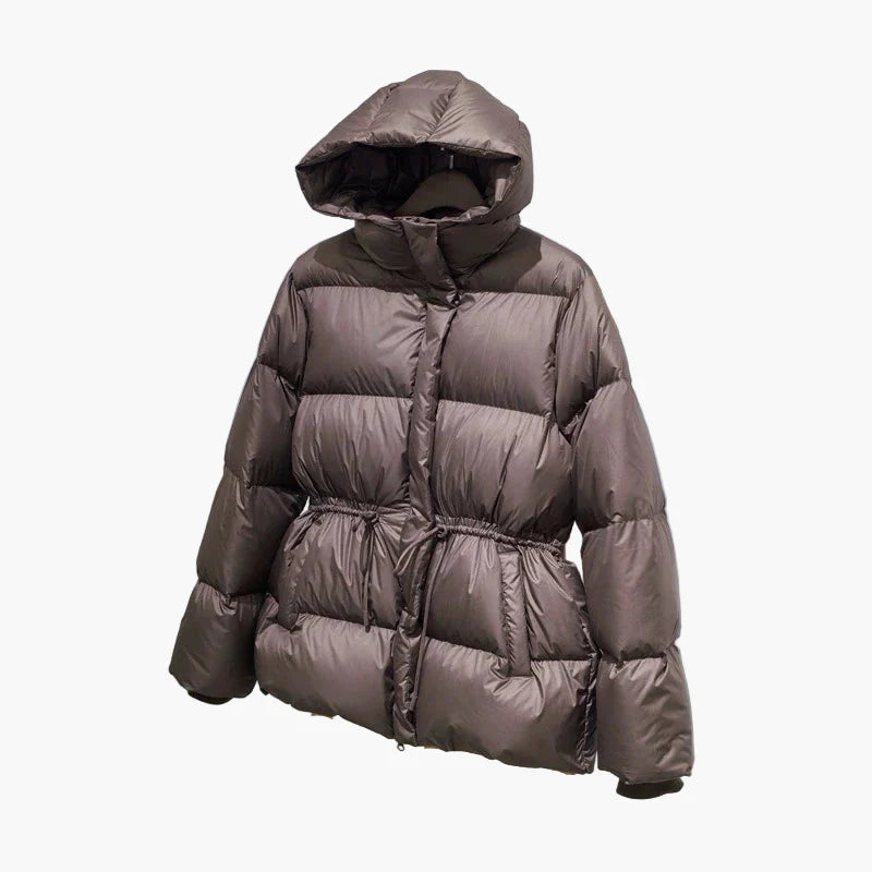 Chaqueta acolchada con capucha para mujer estilo casual invierno urbano