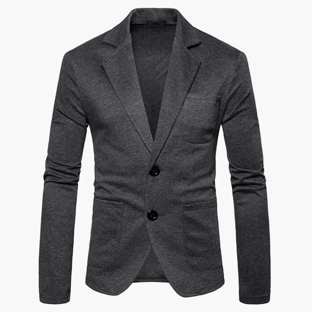 Avslappnad herrblazer i modern stil för affärer eller fritid