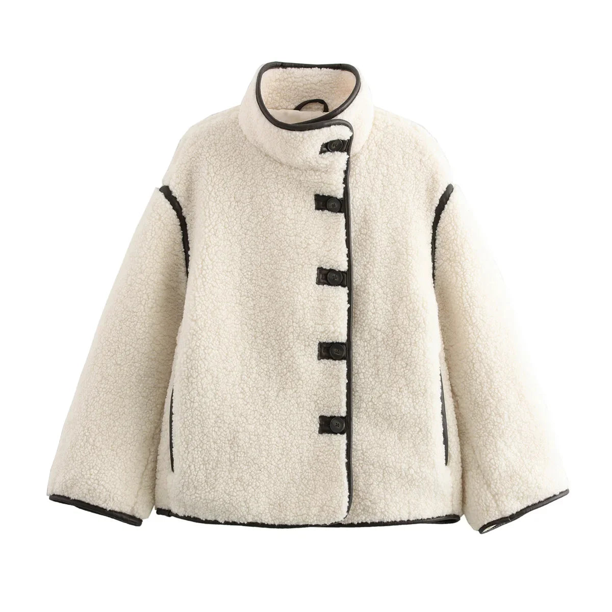 Chaqueta Sobredimensionada para Mujer Estilo Urbano Elegante para Otoño e Invierno