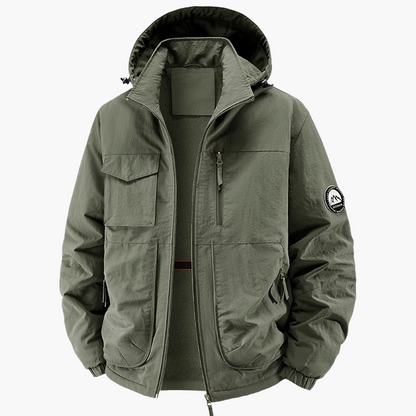 Men's Urban Style Hiking Jacket with Hood – Ideal for Outdoor and Daily Activities