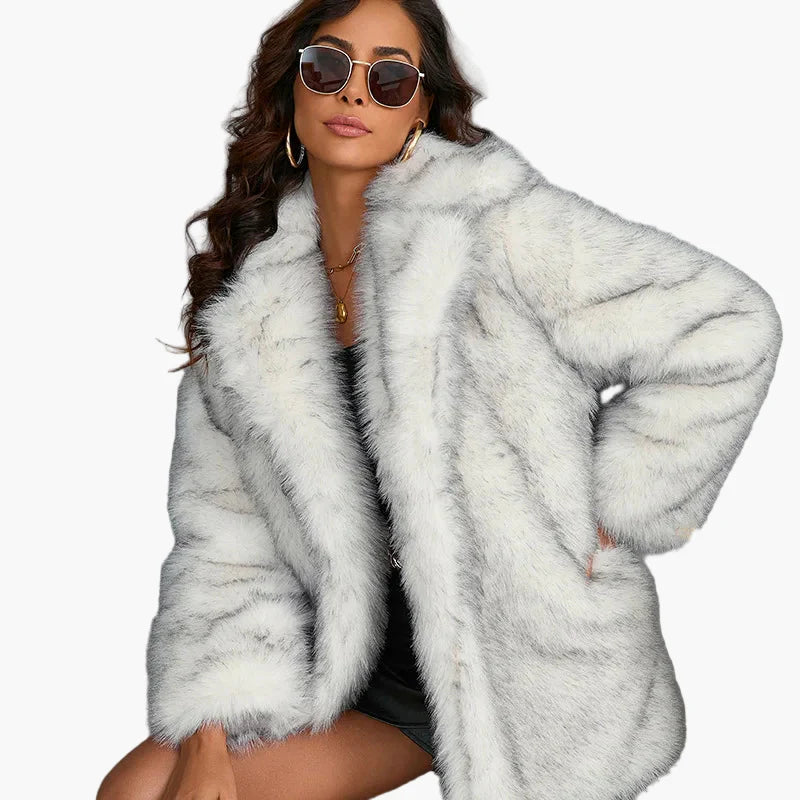 Cappotto donna chic stile urbano elegante per l'inverno