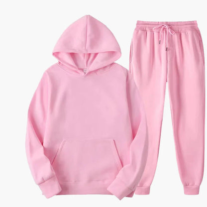 Conjunto de chándal con capucha estilo casual para mujer - Look urbano y cómodo