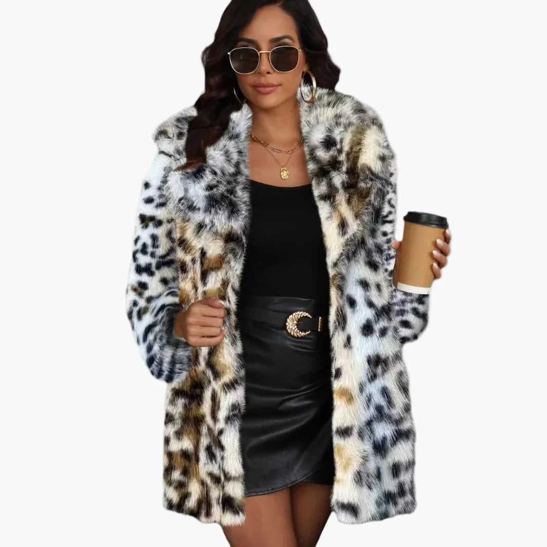 Cappotto donna chic stile urbano elegante per l'inverno