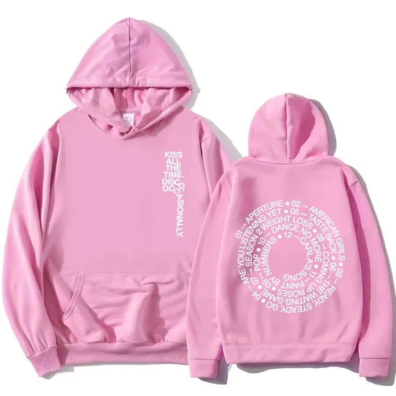 Sweat à capuche unisexe avec imprimé graphique devant et dos, plusieurs motifs et couleurs
