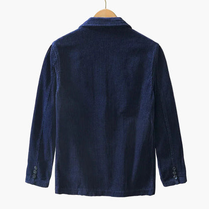 Avslappnad herrblazer i vintage-stil för höst och vinter