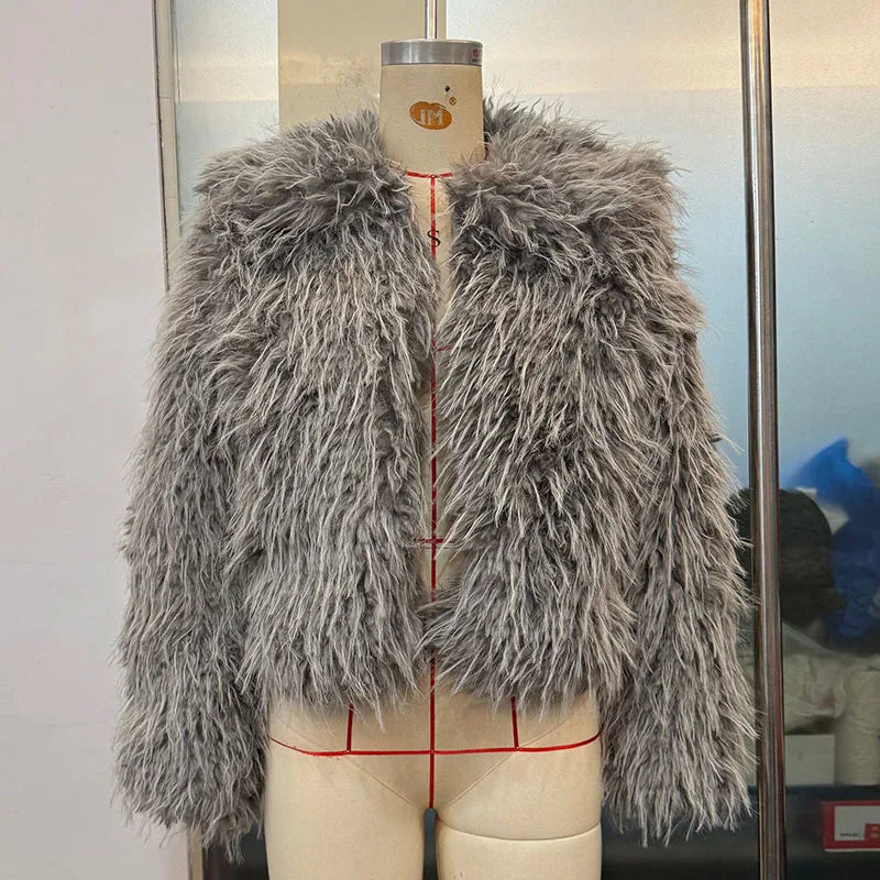 Manteau Femme Hiver Doux Capuche Panneaux Fausse Fourrure Matelassé Manches Longues