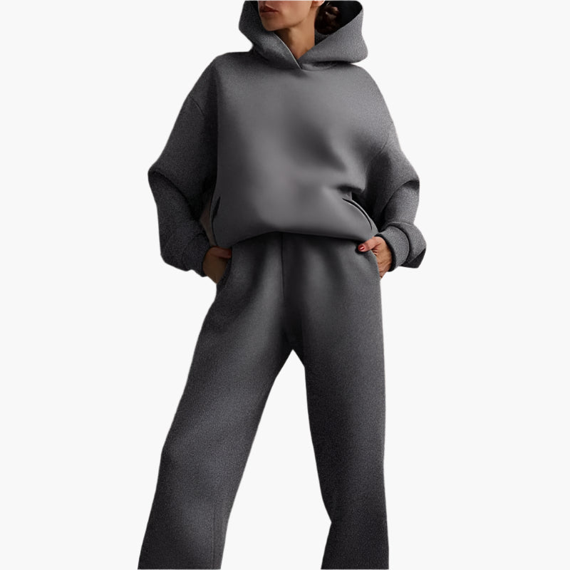 Conjunto de Chándal Casual para Mujer - Sudadera Oversize y Pantalón de Jogging Cómodo para Casa y Ocio