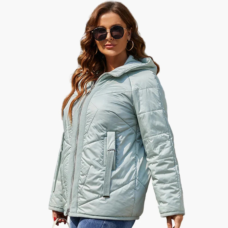 Chaqueta acolchada para mujer estilo urbano casual para el invierno y el ocio
