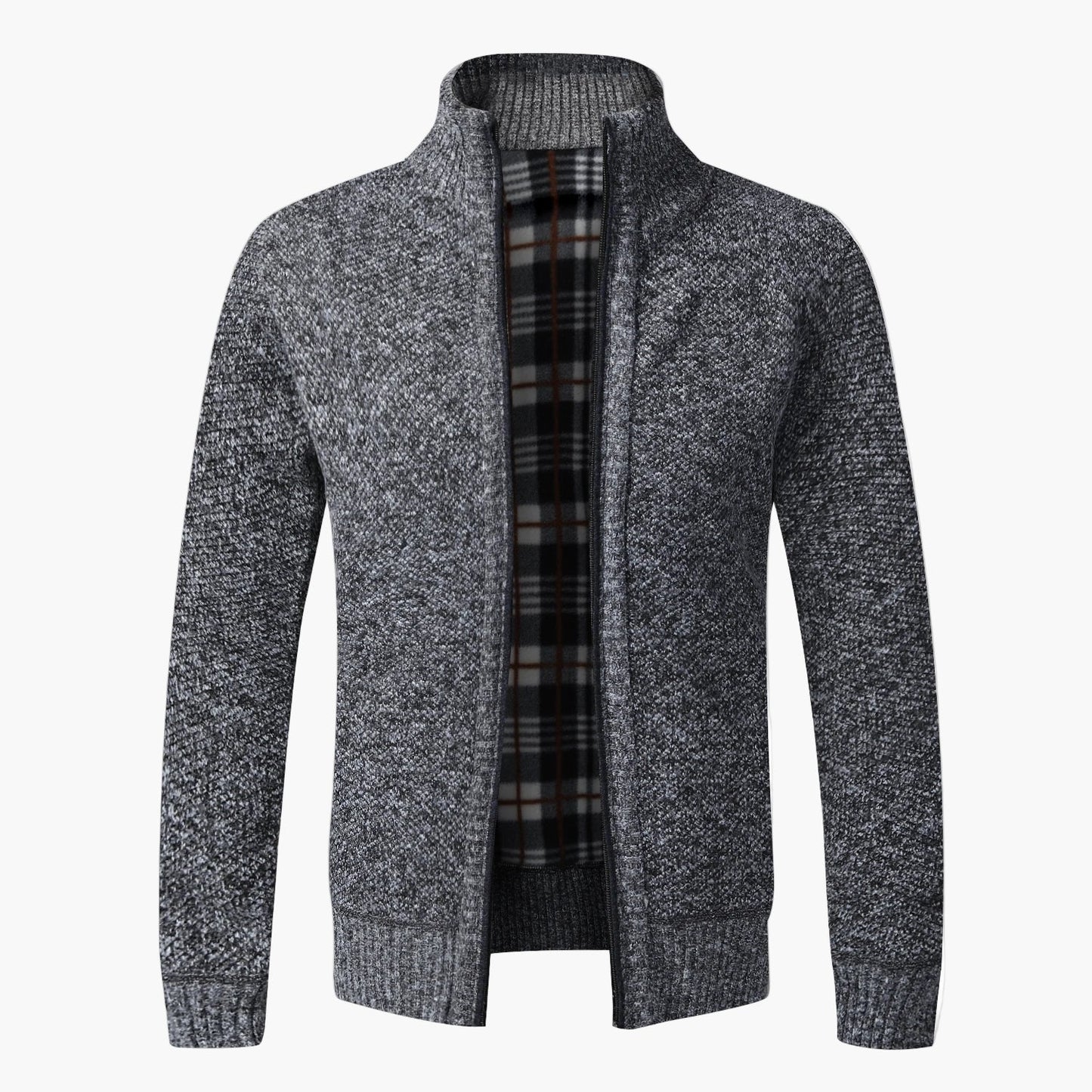 Męski sweter bez rękawów w stylu casual z zamkiem na jesień i zimę