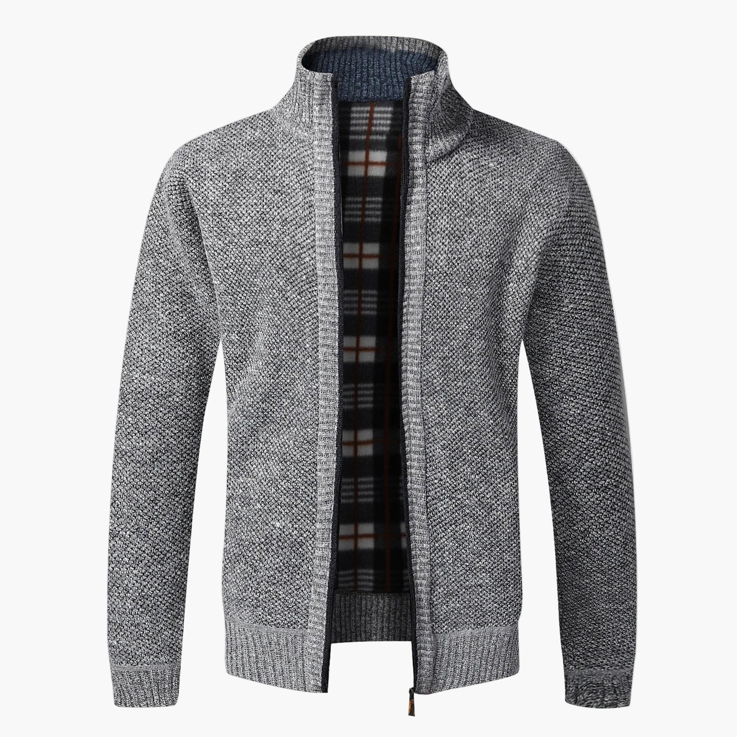 Męski sweter bez rękawów w stylu casual z zamkiem na jesień i zimę