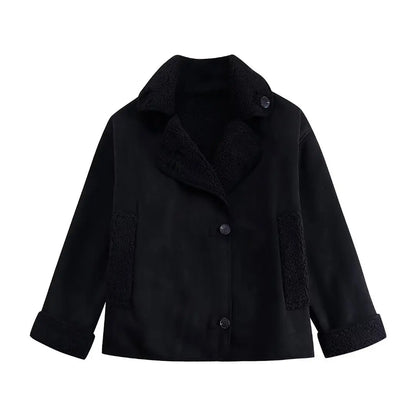 Chaqueta Oversize Mujer Estilo Urbano Elegante para Otoño e Invierno