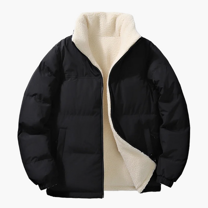 Chaqueta acolchada para hombre estilo urbano corte holgado con forro cálido