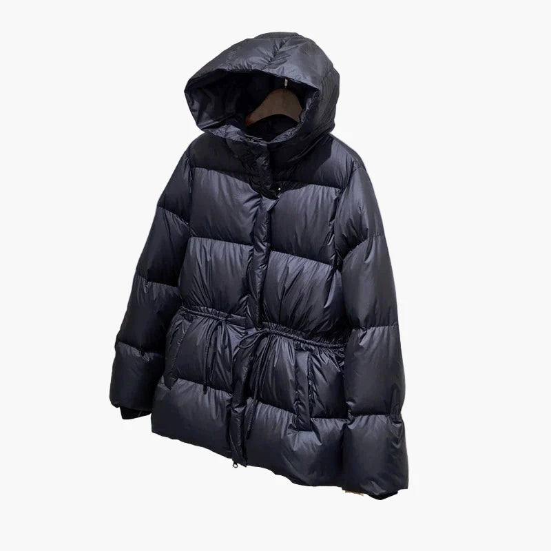 Chaqueta acolchada con capucha para mujer estilo casual invierno urbano
