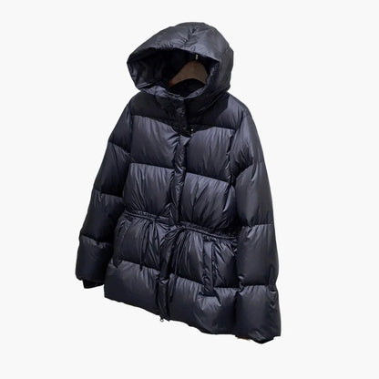 Chaqueta acolchada con capucha para mujer estilo casual invierno urbano