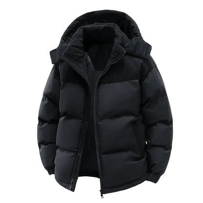 Casual style hooded puffer jacket for men – Ideal for winter and leisure