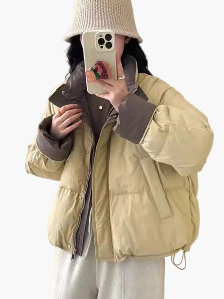 Chaqueta acolchada casual para mujer estilo urbano invierno