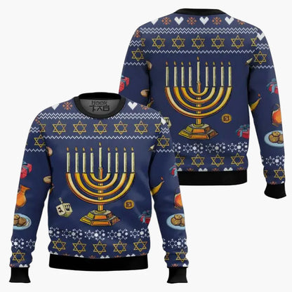 Unisex sweatshirt i stygg Hanukka-genserstil "Not Today Santa" – fest og humor til jul og Hanukka