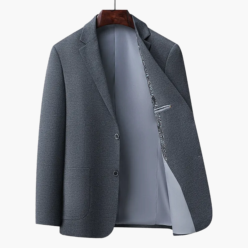 Giacca da uomo elegante stile business, taglio moderno, ideale per ufficio ed eventi formali