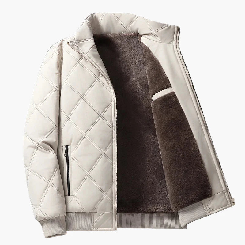 Chaqueta acolchada cálida para hombre estilo urbano casual – ideal para invierno y otoño
